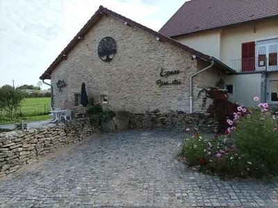 Jardin de l'établissement Gîte Massatho tout confort avec jardin