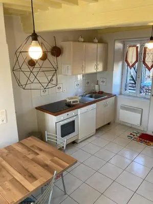 Cuisine ou kitchenette dans l'établissement L’Atelier de la Forge L’enclume