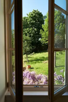 Jardin de l'établissement La Porte des Prés