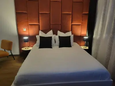 Un ou plusieurs lits dans un hébergement de l'établissement Cosy Corner - Appartement spa - Jacuzzi
