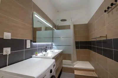 Salle de bains dans l'établissement Appartement Quai Jean Jaurès Le Panorama