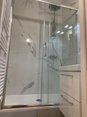 Salle de bains dans l'établissement Appartement chaleureux