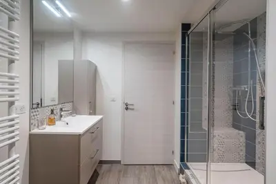 Salle de bains dans l'établissement Superbe appartement avec parking gratuit