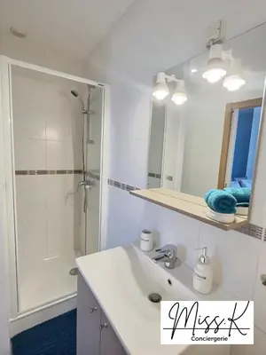 Salle de bains dans l'établissement L'Héritan de Miss.K Conciergerie
