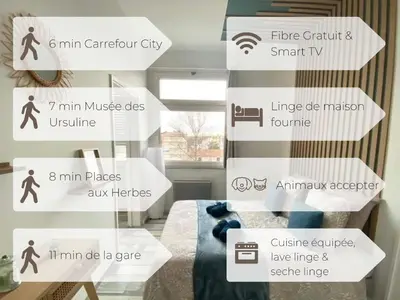 Plan de l'établissement L'Héritan de Miss.K Conciergerie