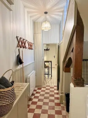 Cuisine ou kitchenette dans l'établissement Le boudoir de Clem