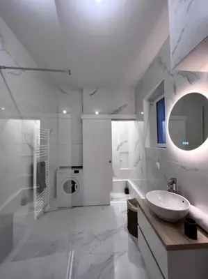 Salle de bains dans l'établissement Le Saumaise : Centre historique