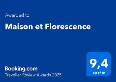 Certificat, récompense, panneau ou autre document affiché dans l'établissement Maison et Florescence