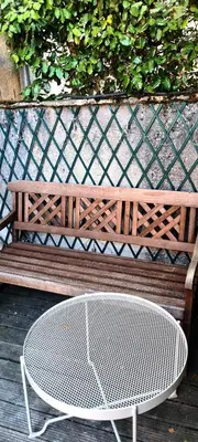 Balcon ou terrasse dans l'établissement Le petit cocon de Chateau Chalon