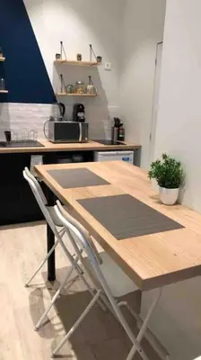 Cuisine ou kitchenette dans l'établissement LE BERLIER 60m2 + COUR PRIVÉE - CENTRE HISTORIQUE