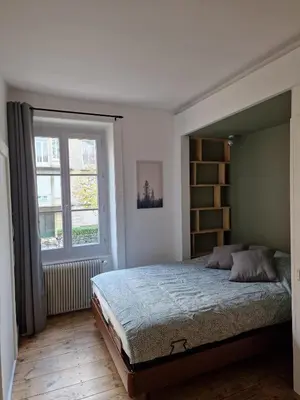 Un ou plusieurs lits dans un hébergement de l'établissement Appartement 2/4 pers Le Cosy