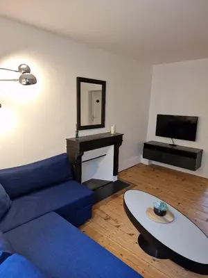 Télévision ou salle de divertissement dans l'établissement Appartement 2/4 pers Le Cosy