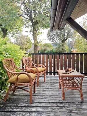 Balcon ou terrasse dans l'établissement La Diligence, gîte de caractère au cœur d'Arbois