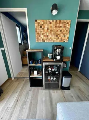 Cuisine ou kitchenette dans l'établissement Loft vu sur Pommard