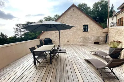 Balcon ou terrasse dans l'établissement La Maison Des Vignes *****