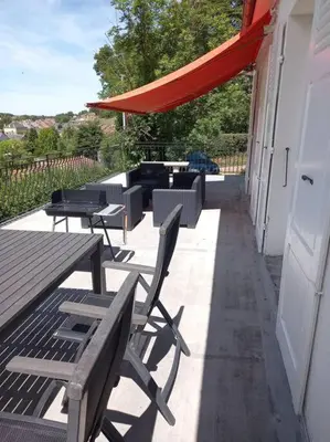 Balcon ou terrasse dans l'établissement La Grimpette