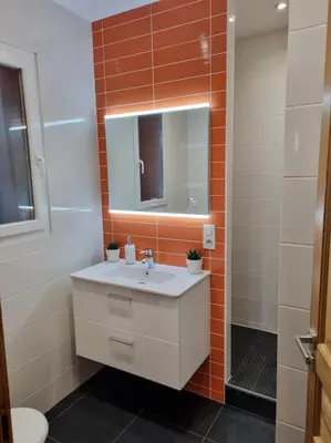Salle de bains dans l'établissement L'APPART'JEANNIN HYPER CENTRE