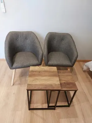 Coin salon dans l'établissement Famille House 202