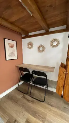 Coin salon dans l'établissement Charmant cocon au cœur de Dijon