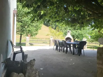 Jardin de l'établissement Gite A la bonne fermière