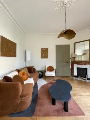 Coin salon dans l'établissement Demeure de charme