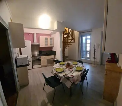 Cuisine ou kitchenette dans l'établissement Le Thiers Appartement