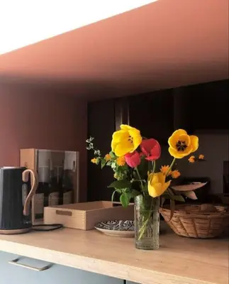 Cuisine ou kitchenette dans l'établissement Gîte du Bon Pays