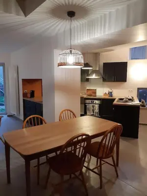 Cuisine ou kitchenette dans l'établissement Gîte du Bon Pays