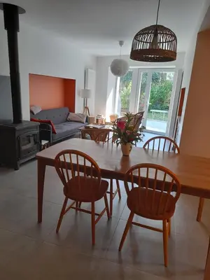 Coin salon dans l'établissement Gîte du Bon Pays