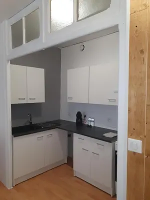 Cuisine ou kitchenette dans l'établissement Appartement VanSuly 1