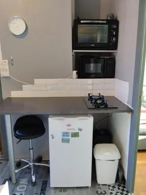 Cuisine ou kitchenette dans l'établissement Bel appartement a la campagne avec magnifique vue
