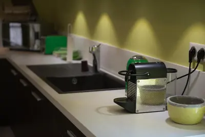 Cuisine ou kitchenette dans l'établissement Chez Joseph - Au coeur des vignes de Saint-Romain