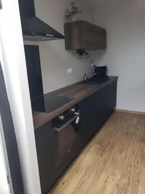 Cuisine ou kitchenette dans l'établissement Bulles étoilées Appartement avec jacuzzi privé