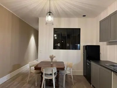 Cuisine ou kitchenette dans l'établissement La Verrière - Chambre d'hôtes et gîte de charme
