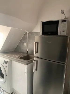 Cuisine ou kitchenette dans l'établissement appartement catimini