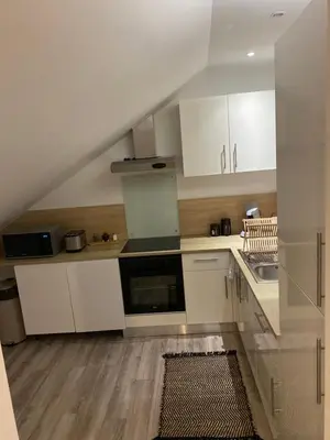 Cuisine ou kitchenette dans l'établissement Le Duplex de Paris