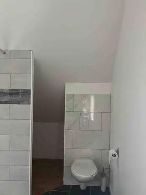 Salle de bains dans l'établissement Maison Céleste