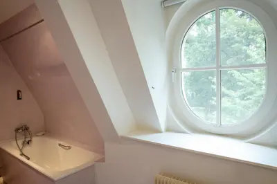 Salle de bains dans l'établissement Château de Saint Germain du Plain