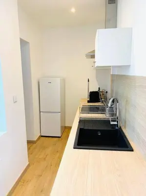 Cuisine ou kitchenette dans l'établissement Appartement plein centre