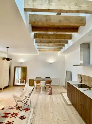 Cuisine ou kitchenette dans l'établissement L’appartement 39