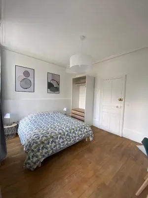 Un ou plusieurs lits dans un hébergement de l'établissement Le VH - Appartement 3 chambres