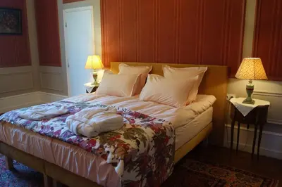 Un ou plusieurs lits dans un hébergement de l'établissement Château de Mauvilly
