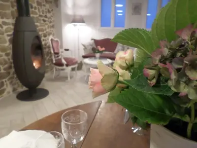Coin salon dans l'établissement Chambres d'Hôtes L'Escale