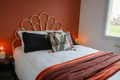 Un ou plusieurs lits dans un hébergement de l'établissement Villa Casa Mia - BY PRIMO C0NCIERGERIE