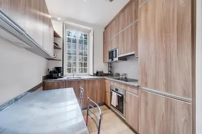 Cuisine ou kitchenette dans l'établissement Suite Standing dans bel Hôtel Particulier